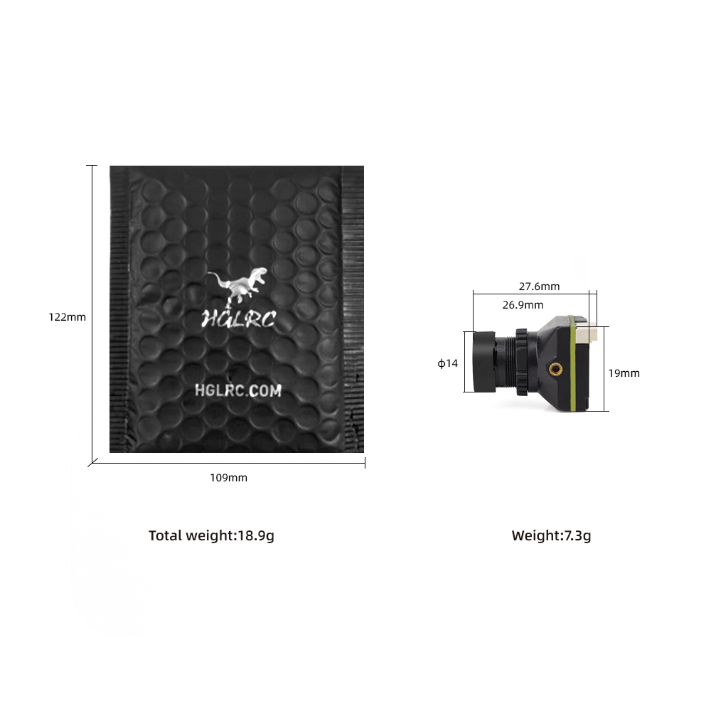 Caméra FPV HGLRC L1 1200TVL HD - Drone Camera Wide Angle avis et prix